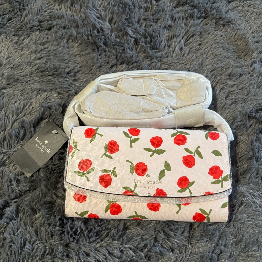 Kate Spade Red Rose Crossbody Bag